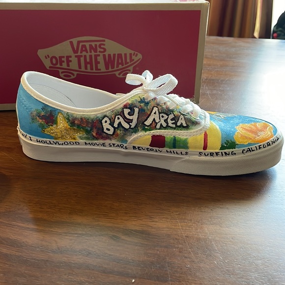 NEW custom painted Authentic Vans California theme - Picture 3 of 12